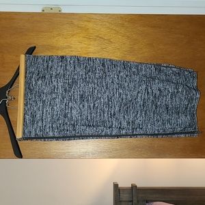 Express Midi skirt with full zipper on both sides XS Marl